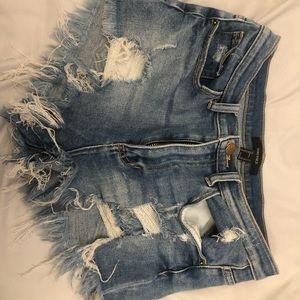 Distressed shorts